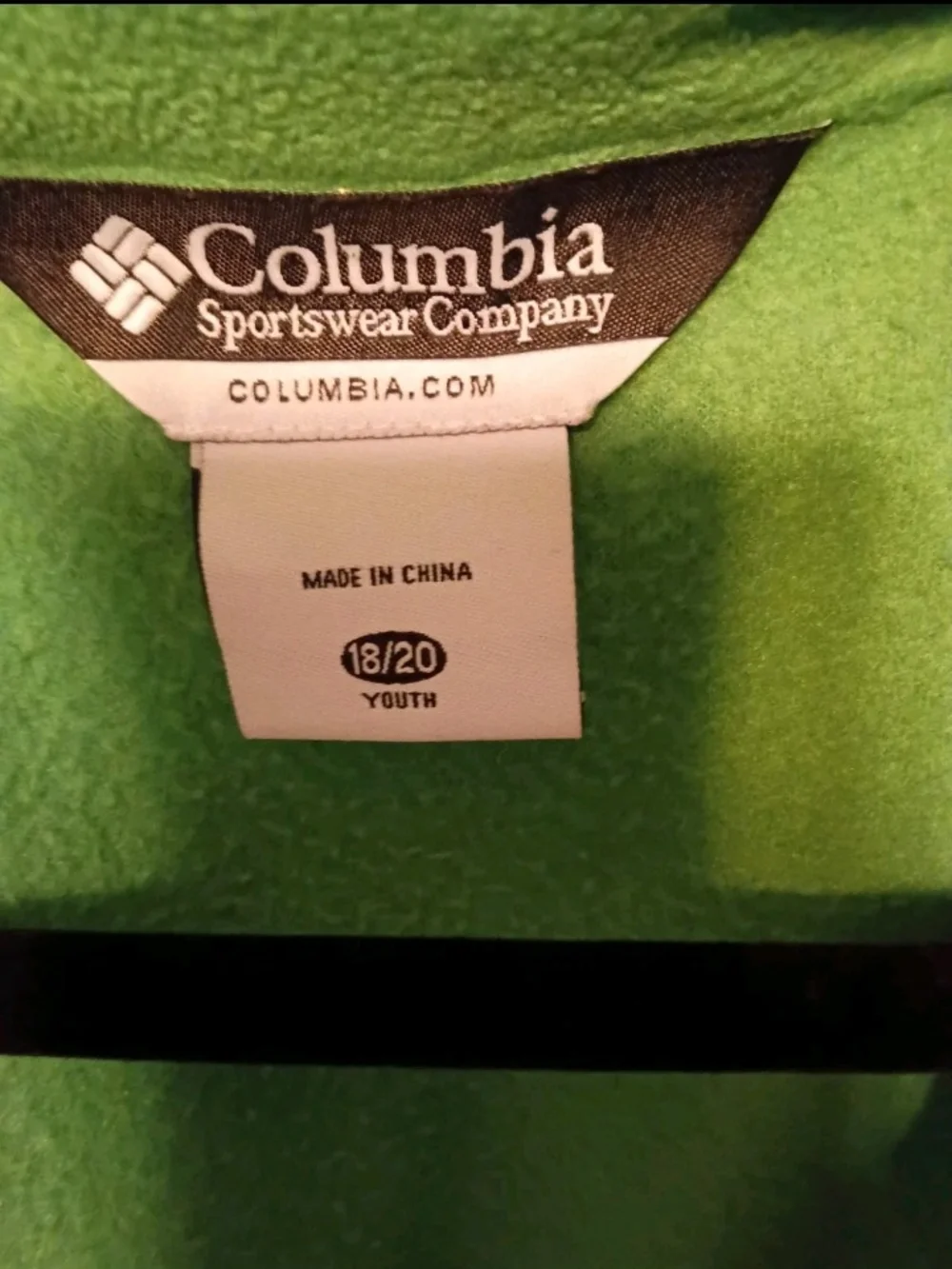 Columbia Sportswear Co. Bugaboo Jacket Youth 18/20 Green/White Defect See Pics